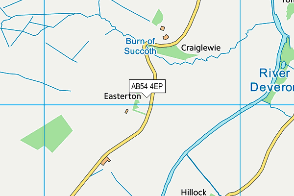 AB54 4EP map - OS VectorMap District (Ordnance Survey)