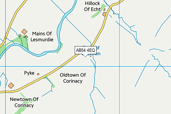 AB54 4EQ map - OS VectorMap District (Ordnance Survey)