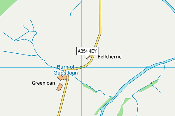 AB54 4EY map - OS VectorMap District (Ordnance Survey)