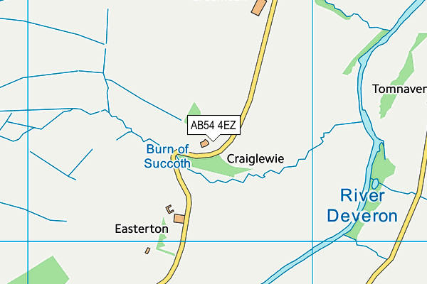 AB54 4EZ map - OS VectorMap District (Ordnance Survey)