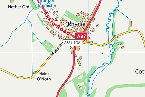 AB54 4GA map - OS VectorMap District (Ordnance Survey)