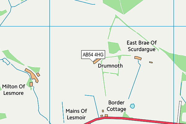 AB54 4HG map - OS VectorMap District (Ordnance Survey) AB54 4HG map - OS VectorMap District (Ordnance Survey)