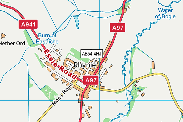 AB54 4HJ map - OS VectorMap District (Ordnance Survey) AB54 4HJ map - OS VectorMap District (Ordnance Survey)
