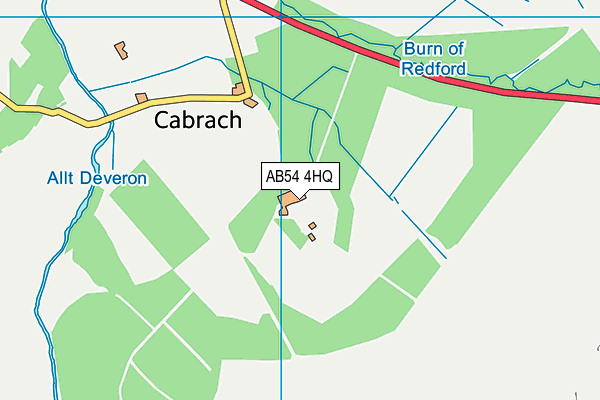 AB54 4HQ map - OS VectorMap District (Ordnance Survey)