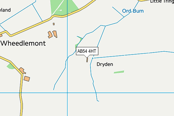 AB54 4HT map - OS VectorMap District (Ordnance Survey)