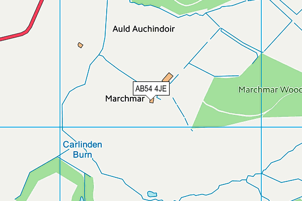 AB54 4JE map - OS VectorMap District (Ordnance Survey)