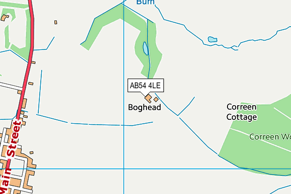 AB54 4LE map - OS VectorMap District (Ordnance Survey)