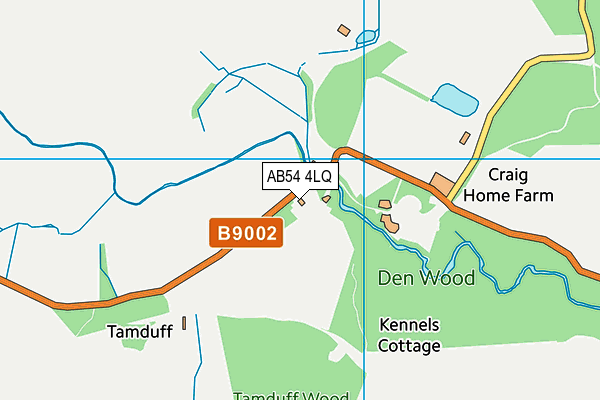 AB54 4LQ map - OS VectorMap District (Ordnance Survey) AB54 4LQ map - OS VectorMap District (Ordnance Survey)