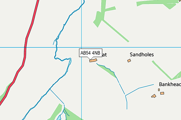AB54 4NB map - OS VectorMap District (Ordnance Survey)
