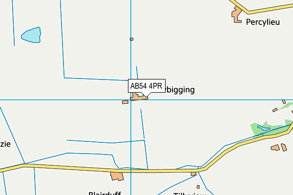 AB54 4PR map - OS VectorMap District (Ordnance Survey)