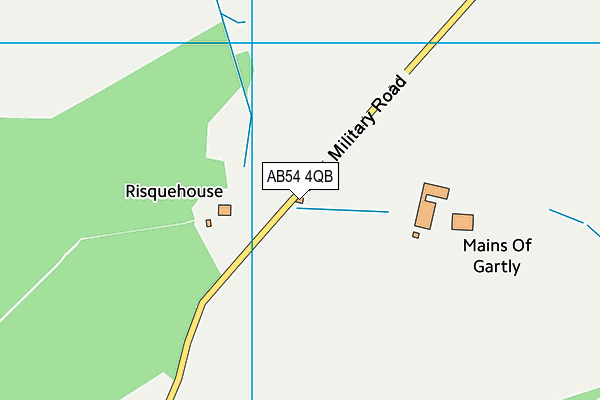 AB54 4QB map - OS VectorMap District (Ordnance Survey)