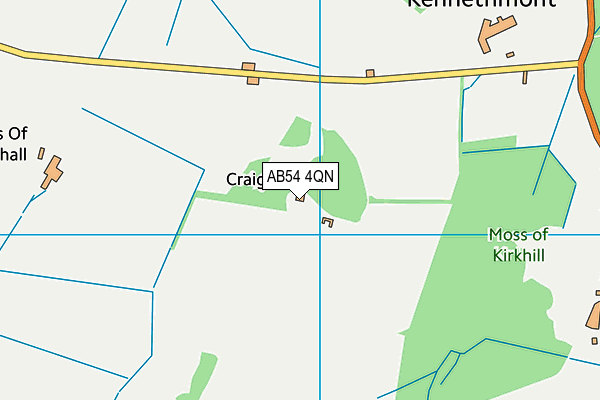 AB54 4QN map - OS VectorMap District (Ordnance Survey)