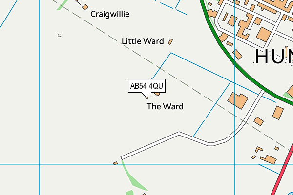 AB54 4QU map - OS VectorMap District (Ordnance Survey) AB54 4QU map - OS VectorMap District (Ordnance Survey)