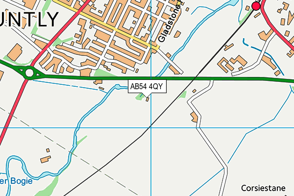 AB54 4QY map - OS VectorMap District (Ordnance Survey)