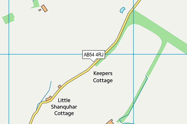 AB54 4RJ map - OS VectorMap District (Ordnance Survey)