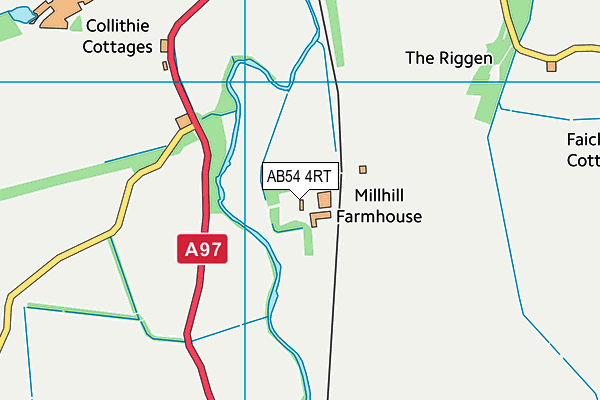 AB54 4RT map - OS VectorMap District (Ordnance Survey)