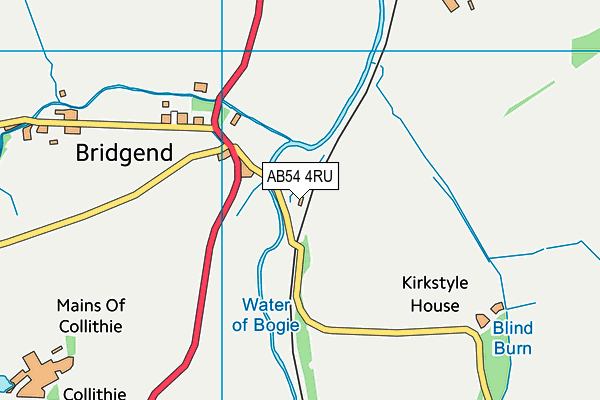 AB54 4RU map - OS VectorMap District (Ordnance Survey)
