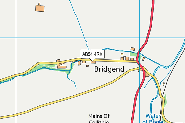 AB54 4RX map - OS VectorMap District (Ordnance Survey)
