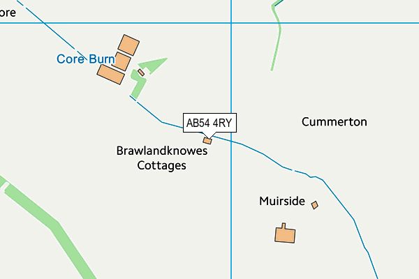 AB54 4RY map - OS VectorMap District (Ordnance Survey)