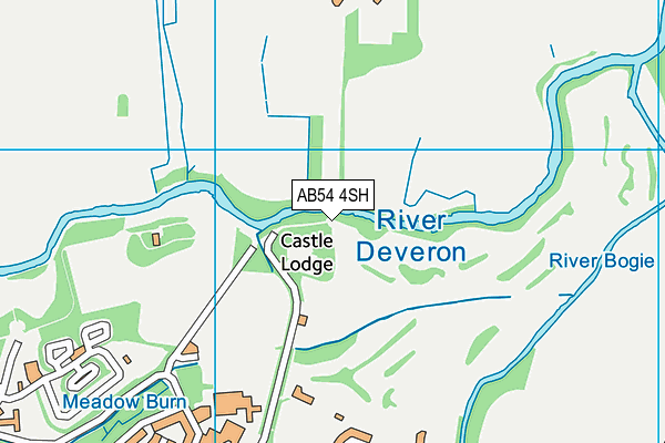 AB54 4SH map - OS VectorMap District (Ordnance Survey)