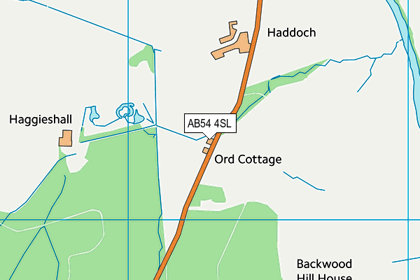 AB54 4SL map - OS VectorMap District (Ordnance Survey) AB54 4SL map - OS VectorMap District (Ordnance Survey)