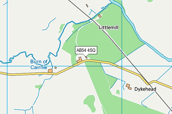 AB54 4SQ map - OS VectorMap District (Ordnance Survey) AB54 4SQ map - OS VectorMap District (Ordnance Survey)