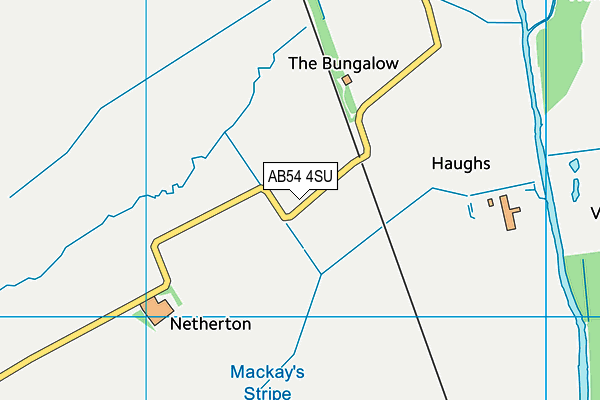 AB54 4SU map - OS VectorMap District (Ordnance Survey) AB54 4SU map - OS VectorMap District (Ordnance Survey)