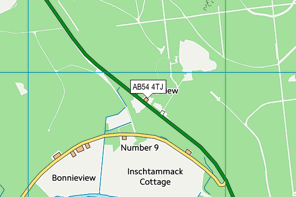 AB54 4TJ map - OS VectorMap District (Ordnance Survey) AB54 4TJ map - OS VectorMap District (Ordnance Survey)