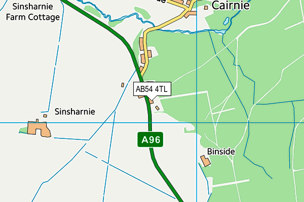 AB54 4TL map - OS VectorMap District (Ordnance Survey)
