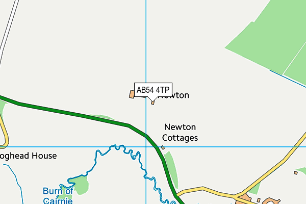 AB54 4TP map - OS VectorMap District (Ordnance Survey)