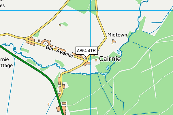 AB54 4TR map - OS VectorMap District (Ordnance Survey)