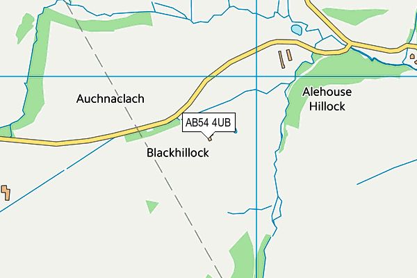 AB54 4UB map - OS VectorMap District (Ordnance Survey)