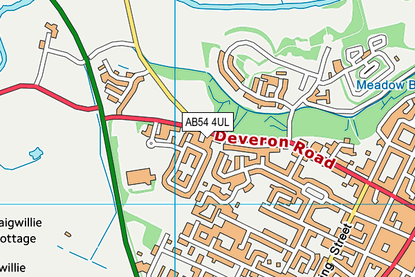 AB54 4UL map - OS VectorMap District (Ordnance Survey) AB54 4UL map - OS VectorMap District (Ordnance Survey)