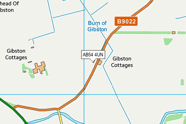AB54 4UN map - OS VectorMap District (Ordnance Survey)