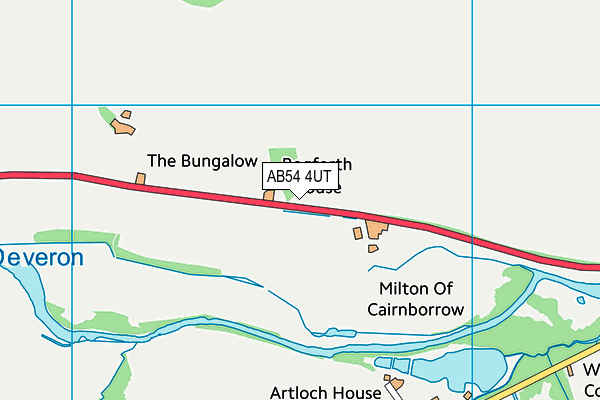 AB54 4UT map - OS VectorMap District (Ordnance Survey)