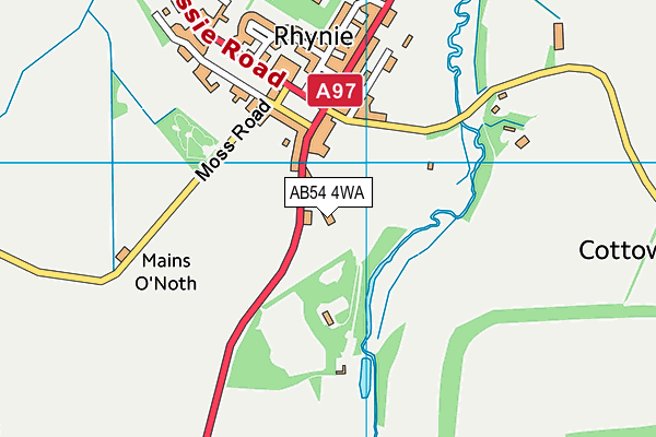 AB54 4WA map - OS VectorMap District (Ordnance Survey) AB54 4WA map - OS VectorMap District (Ordnance Survey)