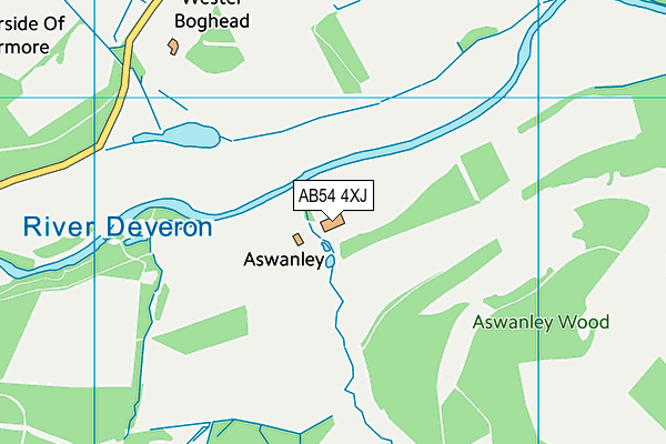 AB54 4XJ map - OS VectorMap District (Ordnance Survey) AB54 4XJ map - OS VectorMap District (Ordnance Survey)