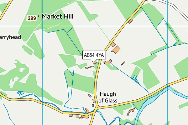 AB54 4YA map - OS VectorMap District (Ordnance Survey)