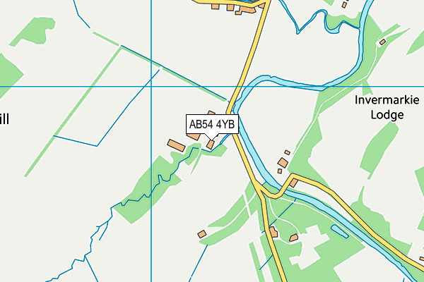 AB54 4YB map - OS VectorMap District (Ordnance Survey) AB54 4YB map - OS VectorMap District (Ordnance Survey)