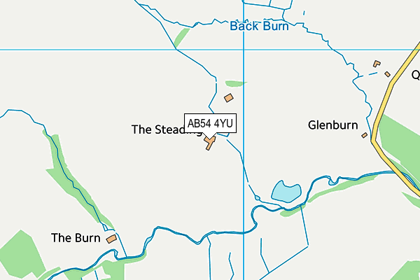 AB54 4YU map - OS VectorMap District (Ordnance Survey) AB54 4YU map - OS VectorMap District (Ordnance Survey)