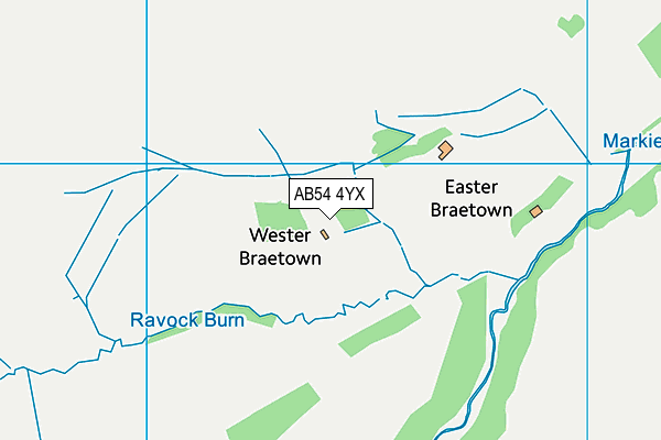 AB54 4YX map - OS VectorMap District (Ordnance Survey) AB54 4YX map - OS VectorMap District (Ordnance Survey)