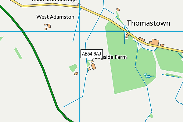 AB54 6AJ map - OS VectorMap District (Ordnance Survey)