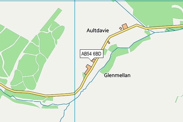 AB54 6BD map - OS VectorMap District (Ordnance Survey) AB54 6BD map - OS VectorMap District (Ordnance Survey)