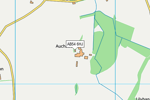 AB54 6HJ map - OS VectorMap District (Ordnance Survey) AB54 6HJ map - OS VectorMap District (Ordnance Survey)