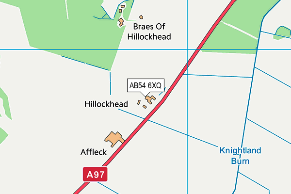 AB54 6XQ map - OS VectorMap District (Ordnance Survey)