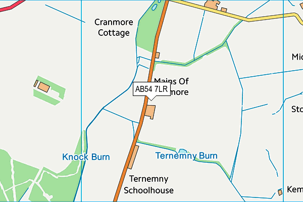 AB54 7LR map - OS VectorMap District (Ordnance Survey) AB54 7LR map - OS VectorMap District (Ordnance Survey)