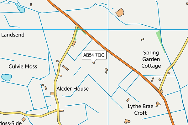 AB54 7QQ map - OS VectorMap District (Ordnance Survey) AB54 7QQ map - OS VectorMap District (Ordnance Survey)