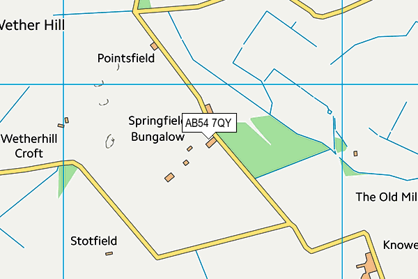 AB54 7QY map - OS VectorMap District (Ordnance Survey) AB54 7QY map - OS VectorMap District (Ordnance Survey)