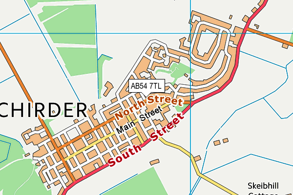 AB54 7TL map - OS VectorMap District (Ordnance Survey) AB54 7TL map - OS VectorMap District (Ordnance Survey)