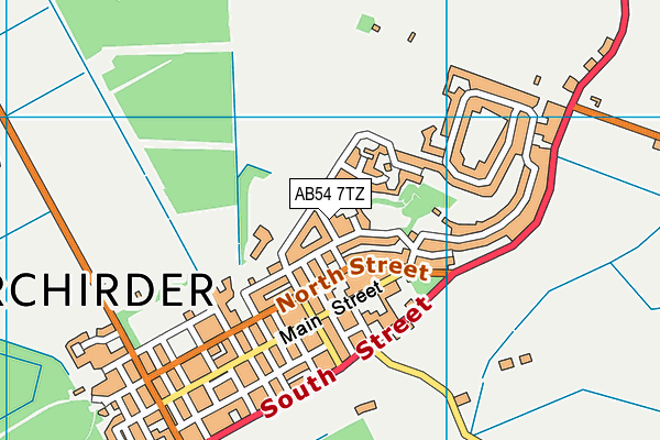 AB54 7TZ map - OS VectorMap District (Ordnance Survey) AB54 7TZ map - OS VectorMap District (Ordnance Survey)